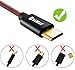 SAMAR Micro USB Cable – Extremely Durable Nylon Braided 1.5m / 4.9ft High Speed Cable with Gold Plated connectors for Samsung, HTC, Microsoft, Nokia, Sony, Kindle and More – with Lifetime Warranty
