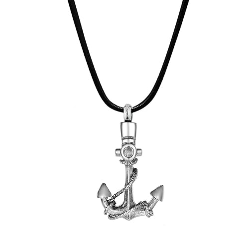 anchor cremation necklace