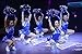 PANDA SUPERSTORE White Cheerleading Flower Ball Ring Pom Poms Cheerleading Poms Competition Props