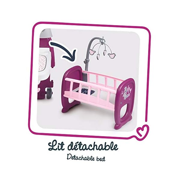 SMOBY Baby Krankenschwester Large Baby House - 3 Spielbereiche - 23 Zubeh�r – Bild 4