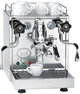 ECM Mechanika IV - Cafetera espresso con depósito de agua, acero