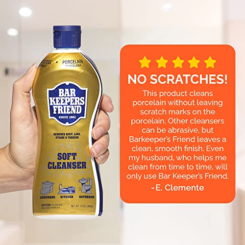 Fox Trot Bar Keepers Friend Soft Cleanser, 13oz BleachFree Cookware