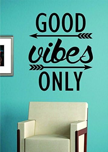 Good Vibes Only Version 2 Quote Decal Sticker Wall Vinyl Art Words D¨¦cor For Living Room Decoration