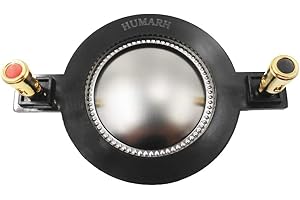 HUMARH 1.75“ (44.4mm) Voice Coil Universal Horn Tweeter Diaphragm Replacement for Mackie Speaker 1701-8, DC10, SR1521z, SRM450, 8 Ohm, D-SRM450 (2 Pack)