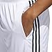 adidas Men's Designed-2-Move 3-Stripe Shorts, White/Black, Small