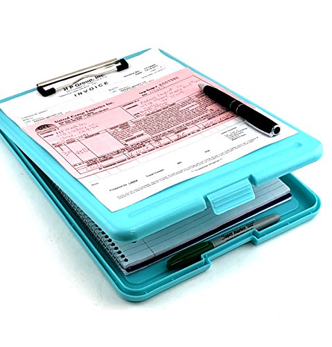 Adorox Legal Size Slim-case Storage Clipboard Teal Plastic Storage Clipboard for Students, Teachers, Sales, Utility, Industrial, Office Professional (Teal))