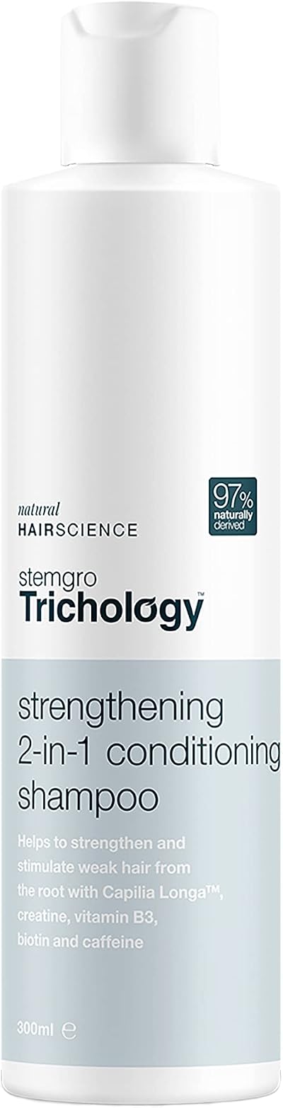 Stemgro Trichology Men's 2-in-1 Hair Growth Shampoo Conditioner 300ml Natural