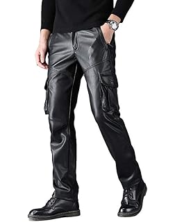 leather combat trousers