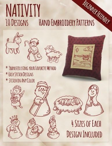 Nativity Hand Embroidery Patterns