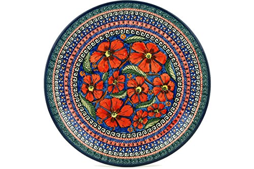 Polish Pottery Dinner Plate 11-inch Poppies UNIKAT - Thumbnail 2
