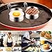 Yubng Egg Rings, 4 Pack Stainless Steel Frying Egg Mold, Egg Cooking Rings for Pancake(4 pack stainless steel+1 Pack Butterfly Anti-Scalding Silicone)