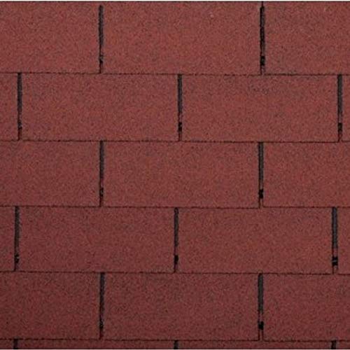 doitBau - Dachpappe - Ziegelrote Dachschindeln - Dachpappe selbstklebend - Bedachung für Garten- & Vogelhaus…