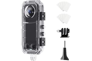 HoneTeek Insta 360 x4 Invisible Dive Case, 50m/164ft Waterproof Case for insta360 x4 Waterproof Camera Underwater with Bracket, Insta 360 x4 Accessories