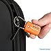 TravelMore 10 Pack TSA Approved Travel Combination Cable Luggage Locks for Suitcases - Orange