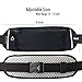 Waist Bag Bum Bag Fitness Belt, Large Capacity Lightweight Fanny Pack For Women, Sweat Proof Running Belt For Men,Breathable Adjustable Straps,Fits Phone,Personal Items for Running,Hiking,Biking,Black