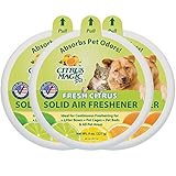 Citrus Magic Pet Odor Absorbing Solid Air Freshener Fresh Citrus, Pack of 3, 8-Ounces Each
