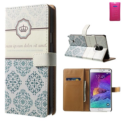 Galaxy Note 3 Case, Vogue shop Samsung Galaxy Note 3 Wallet Case Cover, Samsung Galaxy Note 3 Protective Case, New Fashion Pattern [Luxury Soft Touch] [Executive Wallet Kickstand] [Stand Feature] **NEW** [Wallet S] [Black] Premium Synthetic Leather Flip Case Stand Cover with Card Slots [ID/Card Slot] and Note Holder fit for Samsung Galaxy Note 3 with Stand All-around TPU Inner Case Skin Cover and Snap Button Closure Stylish Pattern Design for Galaxy Note 3 (Green totem)