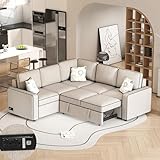 FANYE L-Shaped Symmetrical Corner Sleeper Sectional