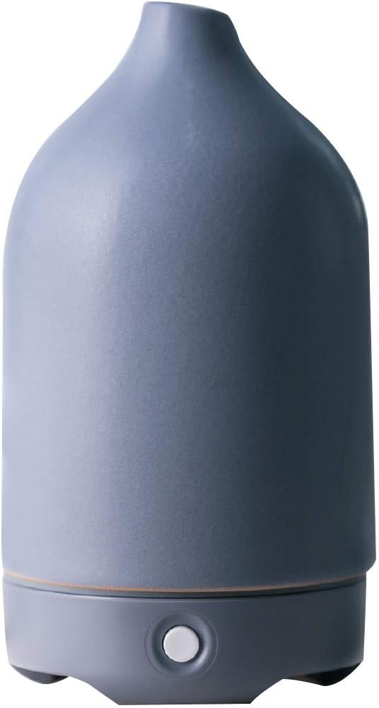 Woolzies Ceramic Ultrasonic Essential Oil Diffuser Stone Diffuser for Aromatherapy 120 ML Capacity - Grey