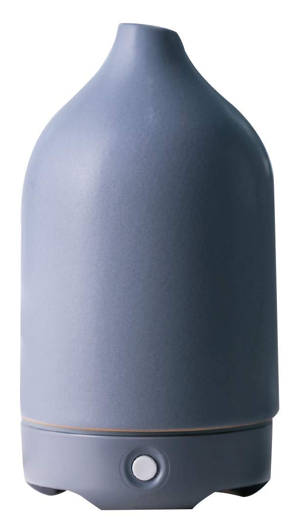 Woolzies Ceramic Ultrasonic Essential Oil Diffuser Stone Diffuser for Aromatherapy 120 ML Capacity - Grey