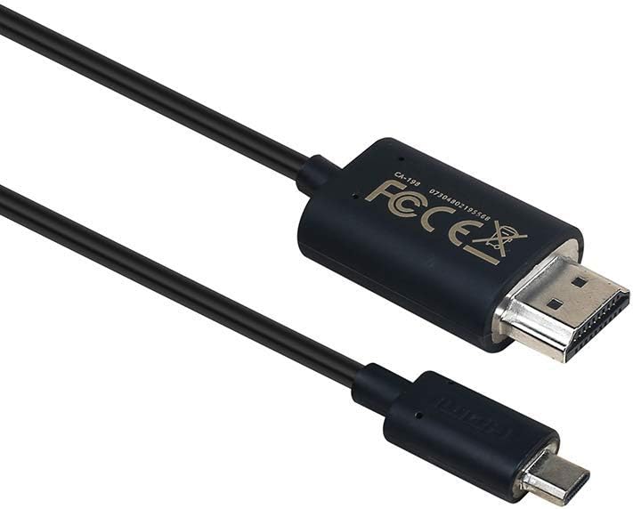 Portkeys Super Extreme Slim High Speed 4K HD Ultrafine HDMI Cable (9.8ft / 3m) Standard A- Micro D for computuer camera monitor
