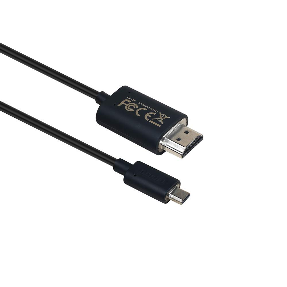 Portkeys Super Extreme Slim High Speed 4K HD Ultrafine HDMI Cable (9.8ft / 3m) Standard A- Micro D for computuer, camera monitor, DVD, TV