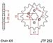 JT Sprockets JTF252.17 17T Steel Front Sprocket , black