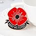 Red Lest We Forget Poppy Brooch Pins Broach For Hero Soldier Remembrance day Gifts