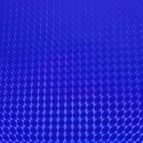 LVG InterCal Specialty Films - 12" x 4ft - Blue 1/4" Mosaic - Peel and Stick Cutting Film with Removable Backing Paper - 74 Variations to Choose From