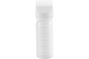 PAIRSWIND Root Comb Applicator Bottle, Hair Oiling Applicator Bottle for Hair Dye Hair Applicator Bottle (White)