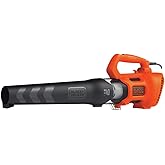 BLACK + DECKER Electric Leaf Blower, Hand Held Blowers for Lawn Care, Up to 450 CFM and 140 MPH Power, Axial, Lightweight, Co