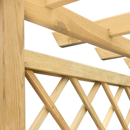 Pflanzkasten mit Spalier aus Holz 162 x 56 204 cm – Bild 2