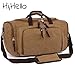 Duffle Bag 20.8'' Large Canvas Travel Tote Luggage Men's Weekender Travel Duffle Bag(khaki)