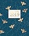 Weekly & Monthly 2019 12-Month Splendid Planner: Modern Navy Blue & Gold Honey Bee Dated Agenda Book by Splendid Planners
