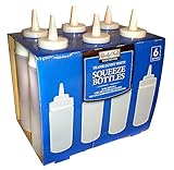 Daily Chef translucent white squeeze bottles -16 Oz. - 6 pk. (Kitchen)