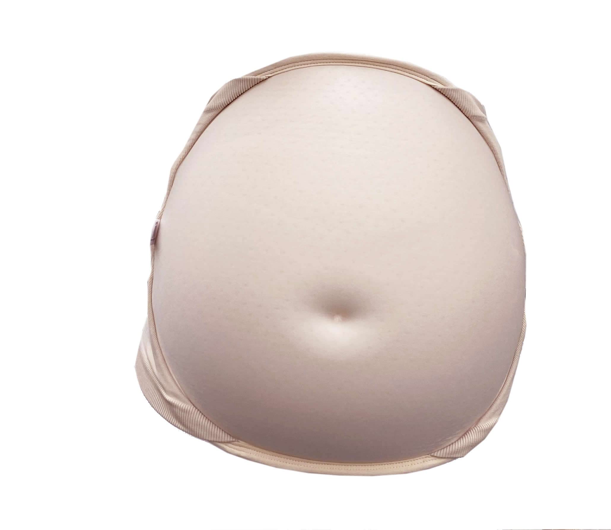 BIMEI Seamless waistband with sponge belly for easy use fake pregnant belly movie props TV series props spoof costume cosplay (M For 5-8mo)