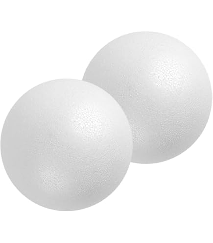 Boules En Mousse Blanche - Balle Artisanale 20x20cm, Application