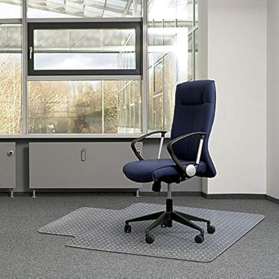 Amazon Com Kuyal Office Chair Mat For Carpets Transparent Thick And Sturdy Highly Premium Quality Floor Mats For Low Standard And No Pile Carpeted Floors With Studs 30 X 48 With Lip Kitchen