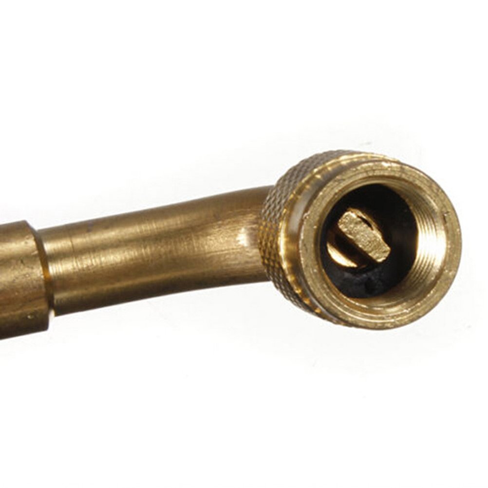 WINOMO Schrader Valve 2 pcs 90 Degree Brass Air Tyre Valve Schrader