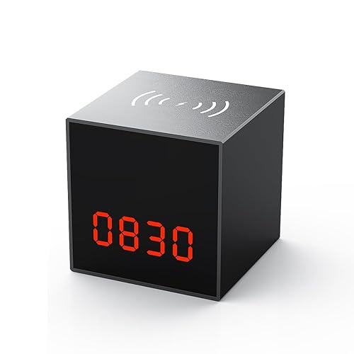 LIZVIE Spy Nanny Cam Alarm Clock Camera, HD 1080P APP Image, Night