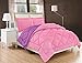 Elegant Comfort All Season Comforter and Year Round Medium Weight Super Soft Down Alternative Reversible 2-Piece Comforter Set, Twin/Twin XL, Pink/Purple