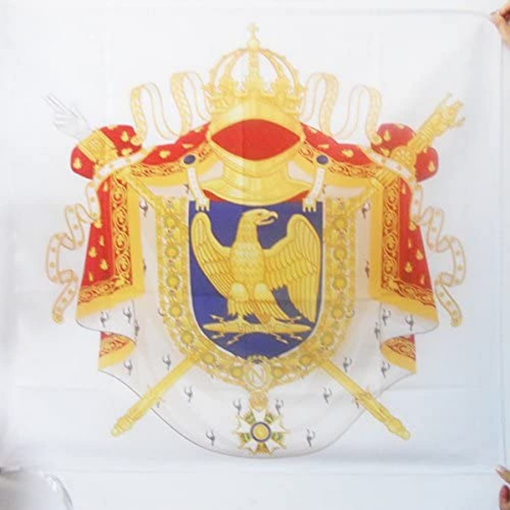 AZ FLAG - Imperial Napoleon Coat of arms First French Empire Flag - 3x3 Ft - 100% Polyester Napoleonic Empire of France Banner with Sleeve - Fade Resistant - Vivid Colors - 3' x 3' Feet - 90x90 Cm