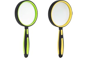 ELTVISII 10X Magnifying Glass for Reading 60mm Small Handheld Portable Book Magnifier for Kids Seniors, Small Loupe for Close