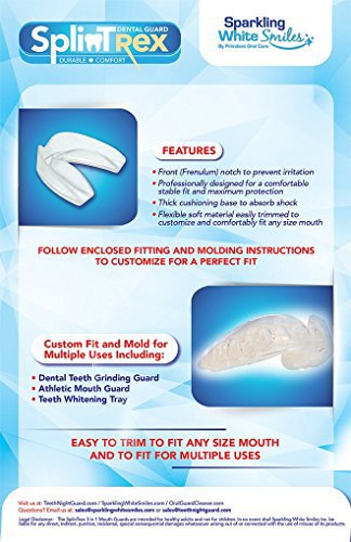 Professional Teeth Mouth Guards for Teeth Grinding and Clenching - Dental Protectors for Bruxism - 4 Pack - BPA Free - Multi Use - Free Storage Case