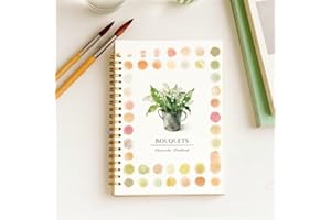 Beautiful Watercolor Workbook for Beginners - Relaxing & Easy to Paint Water Coloring Book with Floral Designs on Premium Pap