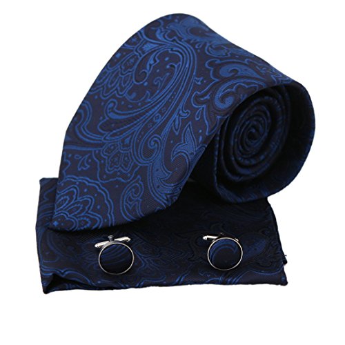 EAC1B02 Classic Gift Giving Multicolors Pattern Silk Mens Necktie Set By Epoint