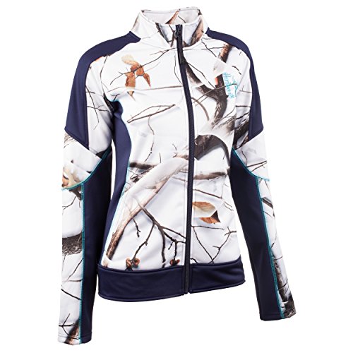 Huntworth Women's Active Jacket, Snow/Evening Blue,X-Large