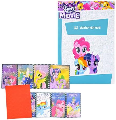 Valentine's Day Cards My Little Pony Licensed Cartoon Character , 32-ct.