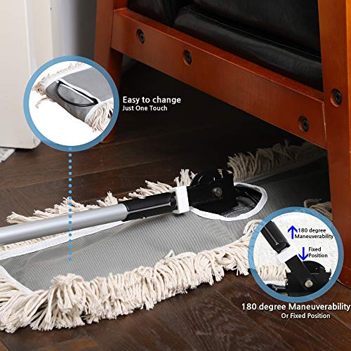 2 Pack of 24 Cotton Refills for Industrial Class Floor Dust mop photo 9