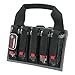 G.P.S. Pistol Magazine Tote with Adjustable Hook and Loop Locking Tabs - Holds 10 Magazines - Durable Lightweight Portable Shooting Accessory,Black
